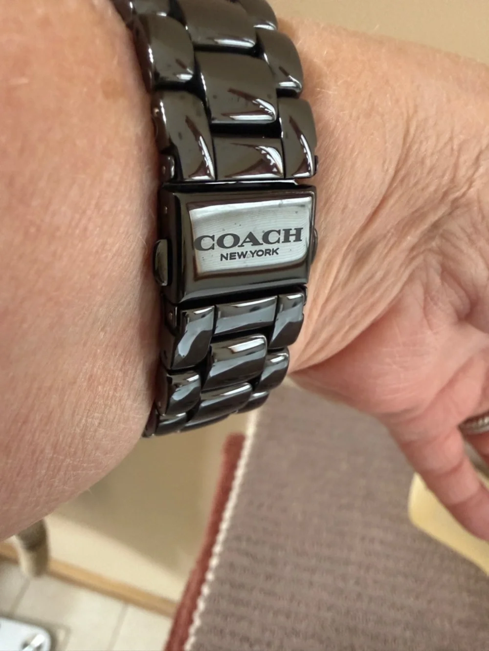 Coach Greyson Quartz Black Women's Watch